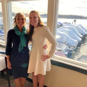 Gal Meets Glam Celeste Pearl Trim Dress